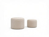 Cream White 2-Piece with Storage Stool, Removable Wood Lid, Hidden Space 69802650