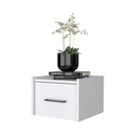 ZUN Elfrida Wall-Mounted Nightstand, Sleek Single-Drawer Design with Spacious Top Shelf B128P148912