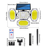 ZUN Upgraded Solar Motion Sensor Light Security Lamp Garden Outdoor Waterproof 02147218