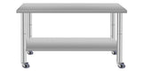 48''*24'' Commercial Work Table for Restaurant and Home Stainless Steel Kitchen Prep Table with W3167P303184