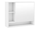 2 in 1 Mirrored Bathroom Wall Cabinet, Space-Saving Medicine Cabinet with Hidden Storage & Shelves 95620396