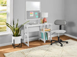 Quick Assembly Desk, White Finish 93950769
