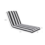 ZUN 2PCS Outdoor Lounge Chair Cushion Replacement Patio Funiture Seat Cushion Chaise Lounge W419P168744