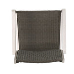 ZUN Cape Coral Outdoor Wicker Dining Chairs with Aluminum Frames, 2-Pcs Set, Grey 60449.00