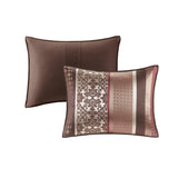 7 Piece Comforter Set Red King B03597165
