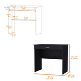 ZUN Kaylor Storage Desk, Modern Design with Drawer and Shelf B200P176189