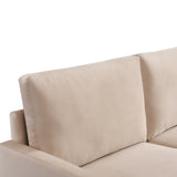 ZUN 69 Inches Modern Decor Upholstered Sofa Furniture, Wide Velvet Fabric Loveseat Couch, Solid Wooden B082111402