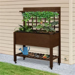 ZUN Wooden Planter、Flower shelf,Wood Planter Box,Wooden Garden Box 46885743