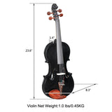 GV103 4/4 Spruce Panel Violin Matte Black 04754555