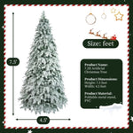 ZUN 7.5ft Artificial Christmas Tree with 400 LED Lights and 1200 Bendable Branches, Christmas Tree 19707784