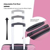 luggage 4-piece ABS lightweight suitcase with rotating wheels, 24 inch and 28 inch with TSA lock, W284P149251