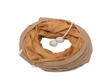 Collapsible Cat Tunnel Bed for Indoor Cats, Washable Cat Hide Tunnel with Hanging Toys and Cushion W2181P153960