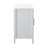 U-Style Accent Storage Cabinet Sideboard Wooden Cabinet with Metal Handles for Hallway, Entryway, WF300428AAK