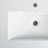 ZUN 36 Inch Bathroom Ceramic Sink Basin, White W1550P168220