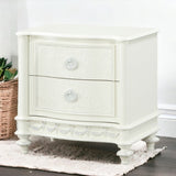 Ivory 2-Drawer Nightstand B062P209005