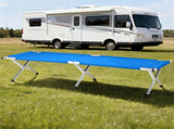 Portable Folding Camping Cot with Carrying Bag Army Blue 48905748