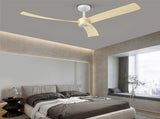 52 Inch Ceiling Fans with Lights Led Remote Control Low Profile Flush Mount for Living Room Bedroom 49155630