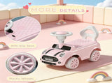 Foot-to-Floor Sliding Car for 18-36 Months, Pink Toddler Ride-On Toy with Horn & Anti-Over-Backwards 27885106