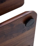 Modern Minimalist Walnut Dark Brown Texture Sticker-Patterned MDF Rectangular Coffee Table. Add a W1512P361009