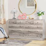 ZUN Modern Simple 5-Drawer Dresser Gray 08243882