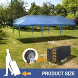 10x30ft Outdoor Pop Up Canopy, Portable Instant Canopy Tent for Outdoor Events Party Wedding 88341766