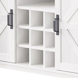 71" Farmhosue Pantry Bar Cabinet with Internal Storage Rack,Kitchen Cabinet with Hutch,Sliding 66804643