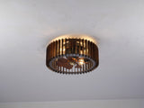 20" Modern Flush Mount Fan Light,Ceiling Fans with Lights and Remote Control, 6 W3596P462041