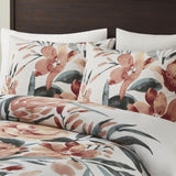King/Cal King 3 Piece Floral Cotton Duvet Cover Set B035P148368