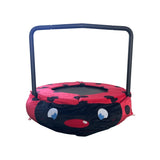 ZUN XTP003 Assembled children's trampoline happy expression outdoor indoor dual-use ladybug black W171194394