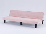 This 66-inch corduroy sofa bed flexibly adapt to the living room, apartment and bedroom, and it W3371P311451
