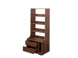 Night Stand with Bookshelf, Night Stand with 2 Storage Drawers for Bedroom 34726081