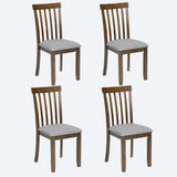 ZUN Wooden Dining Chairs Set of 4, Kitchen Chair with Padded Seat, Upholstered Side Chair for Dining W1998126414