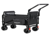 2-in-1 Folding Wagon Cart Convertible Beach Chair, All-Terrain Wheels, 650lb Capacity, Cooler Bag & W2932P482257