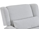 Power Recliner Chair Swivel,Upholstered 360&deg Swivel Recliner with gold 5 star base-light grey N771P298185D