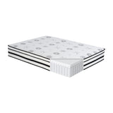 12-inch Eastern King Highly Breathable Quilted Cover Hybrid, White, Plush Foam B011P213355