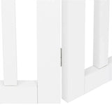 24" Folding Freestanding Wood Pet Dog 4 Panel Safety Gate - White 41147664