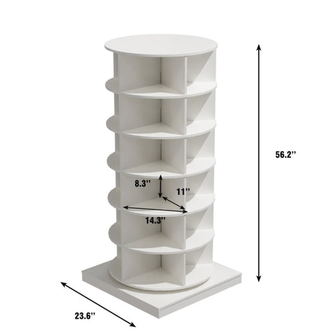 ZUN 360 Rotating shoe cabinet 6 layers 54136929