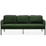 3 Seater Green Polyester Fabric Sofa, Modern Upholstered Sofa, Comfy Small Couches for Small Space W1164P239081