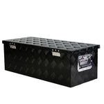 ZUN 30 Inch Heavy Duty Black Aluminum 5 Bar Tread Tool long Box Truck Pickup Trailer Toolbox Underbody W1239119135