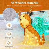 43.5" Christmas dog decorations with LED lights, Christmas decorations 15605137