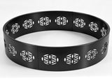 36in Fire Ring, Everlasting Flower Pattern, Round, Iron 90453931