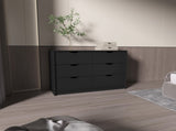 Black 4-Drawer Dresser B062P175094