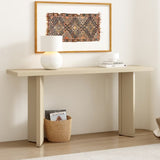U_STYLE Stylish Console Table with Pine Veneer Geometric Legs,Suitable for Living Room, Study N711P289142K