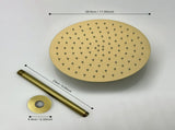 12" Brushed Gold Bathroom Luxury shower head,High Pressure Rain Shower Head, Ultra-Thin Showerhead 99151914