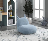 Weston 21.5"W Blue Chenille Deer-Shaped Kids Chair B061P236765