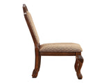 Beige and Cherry Solid Back Side Chairs B062P189084