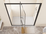 44-48.in W x 72.in H Pivot Shower Door, 1/4 inch Thick Clear Tempered Glass Swing Shower Door with W3048P469340