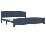 King Size Platform Bed, Solid Wood Platform Bed with Support Slats and Strong Structure, No Box W1580P542617