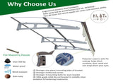DA7934C Series Door Window Awning Canopy Made of 0.137Inch Thick Crystal Solid Polycarbonate Sheet W2205P179830