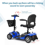 ZUN 4 Wheel Mobility Scooter for Seniors, Electric Power Wheelchair with Lights and Long Range Battery 25285370